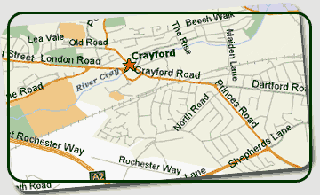 Crayford Greyhound Track map