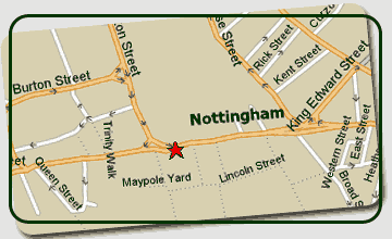 Nottingham Greyhound Racing Stadium map